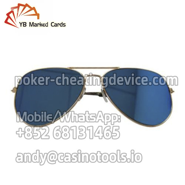 Kacamata Inframerah Aviator Tebal Tengah 1.5mm Untuk Dek Poker Bertanda