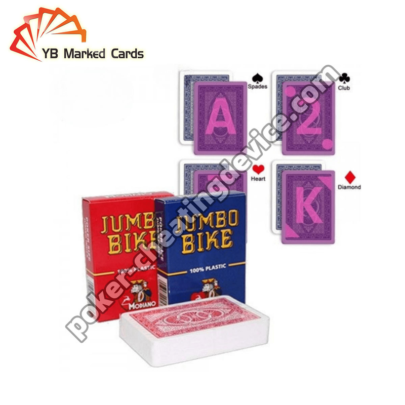Modiano Juice Jumbo Bike Kartu bermain yang ditandai untuk bermain kartu Kacamata