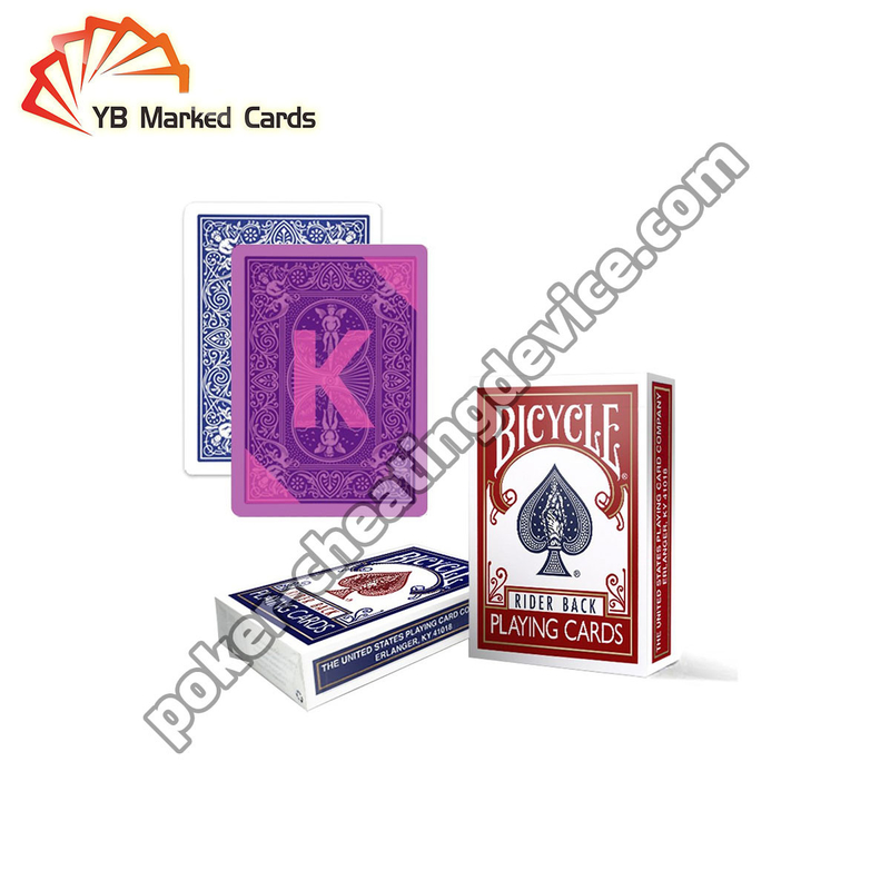 Sepeda Deck Rahasia ditandai kartu bermain untuk Infrared Tinta Lensa kontak