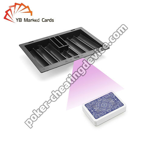 8 Baris Black Poker Chip Tray Kamera Untuk Membaca Kartu Tanda Untuk Poker Cheat
