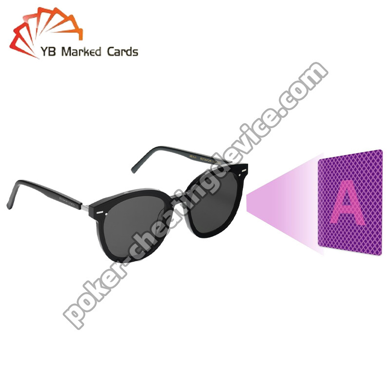 Kacamata Inframerah Aviator Tebal Tengah 1.5mm Untuk Dek Poker Bertanda