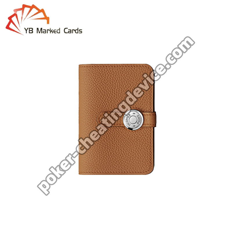 100CM Jarak Spy Perangkat Selingkuh Dompet Kulit Ditandai Kamera Pemindai Kartu Bermain