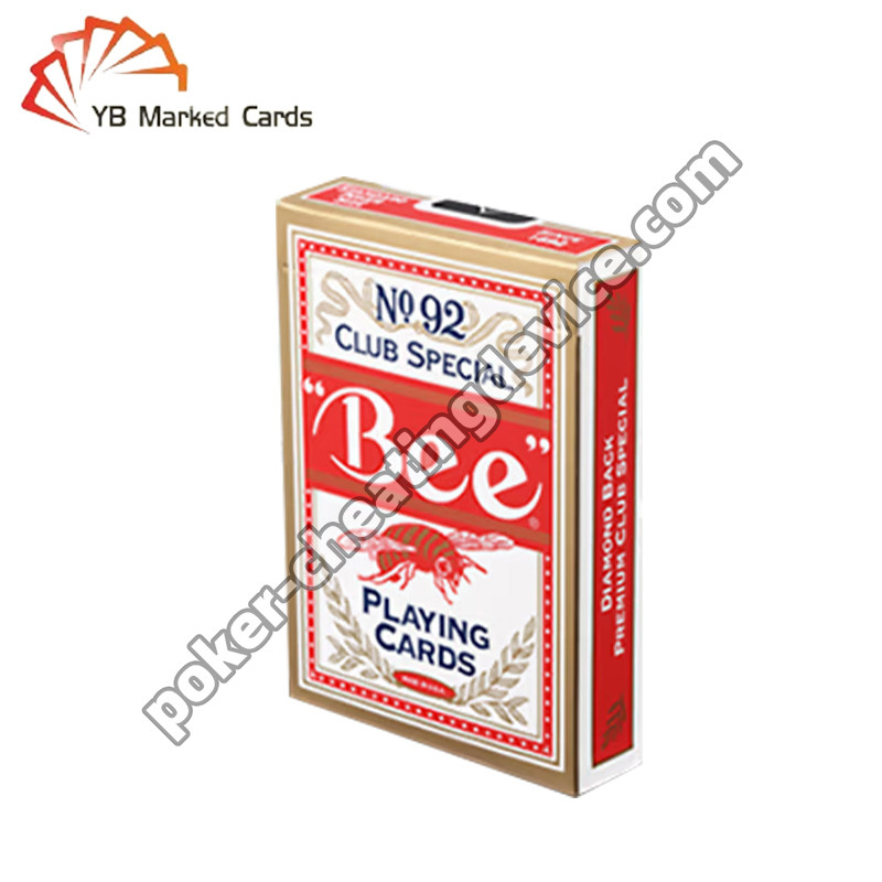 Bee Poker Texas Hold'em Barcode ditandai bermain kartu Kartu lebar kertas inti hitam