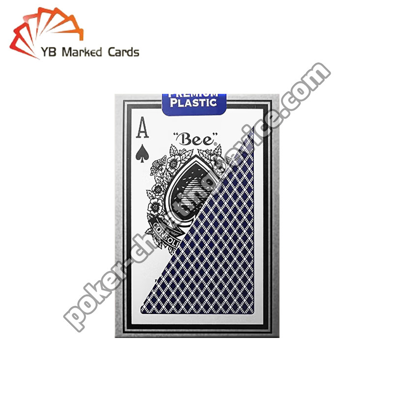 Plastik Bee Barcode ditandai Deck Kartu sempit untuk AKK Poker Analyzer