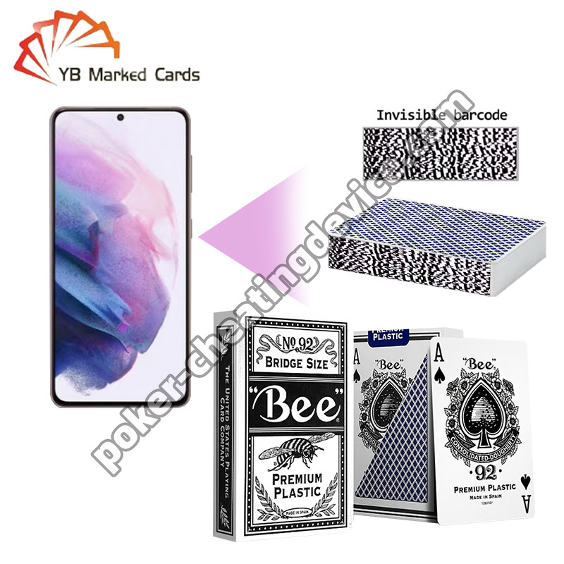 Plastik Bee Barcode ditandai Deck Kartu sempit untuk AKK Poker Analyzer