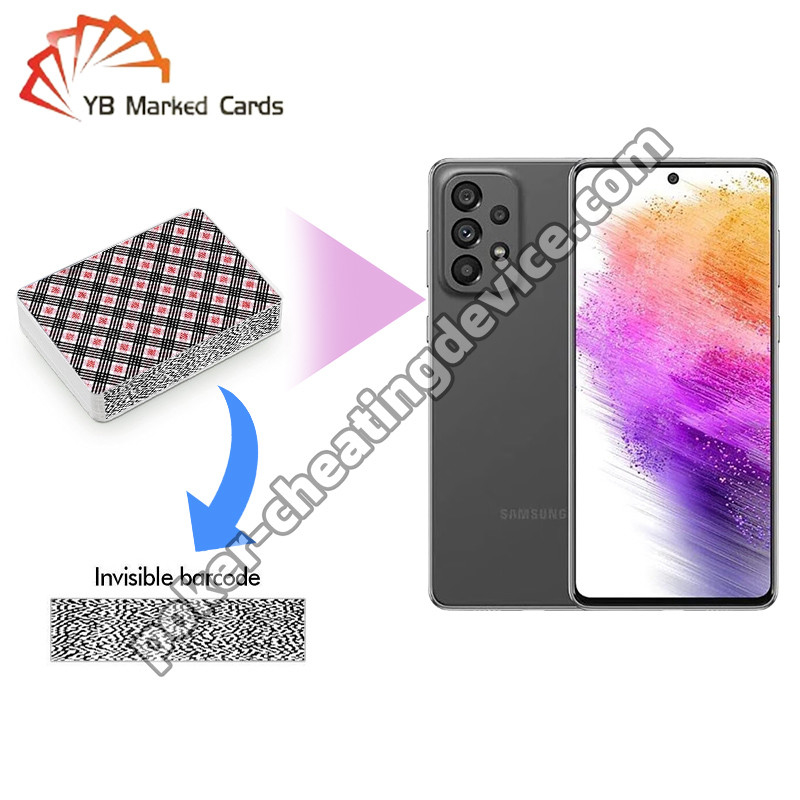 Samsung Galaxy A73 AKK K5 Poker Decks Analyzer Untuk Barcode ditandai kartu