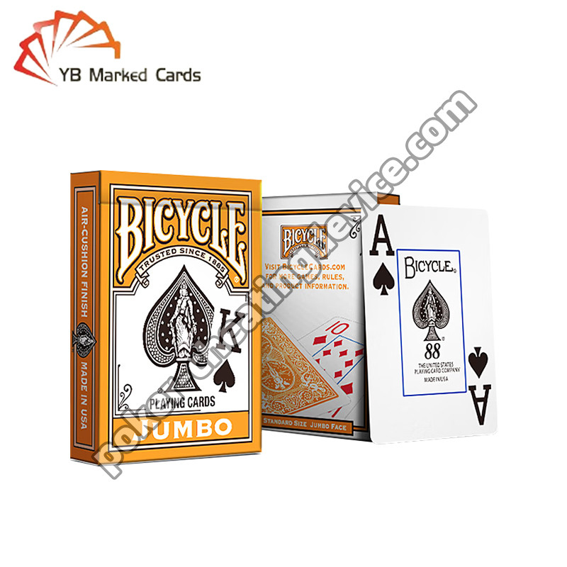 Bersepeda ditandai bermain kartu klasik Oranye untuk Poker curang lensa kontak