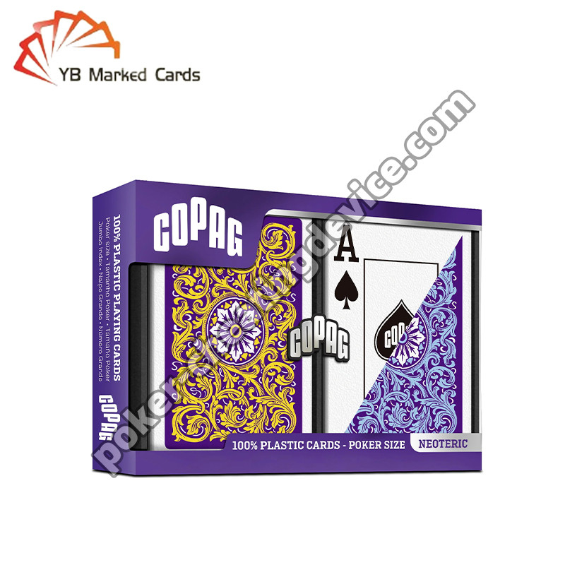 Copag Invisible Ink Marking Cards Blue / Yellow Double Deck Set Untuk Lensa Kontak UV