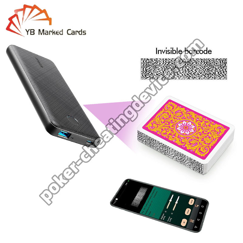 Power Bank Poker Cheat Card Scanner Untuk Poker Analyzer Perangkat Dan Barcode Kartu
