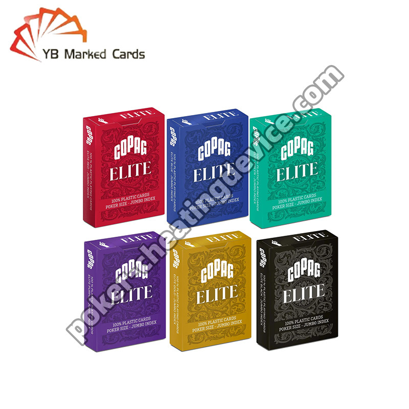 Copag Elite 100% Barcode Plastik Tanda Kartu Poker Ukuran Standar Jumbo Indeks