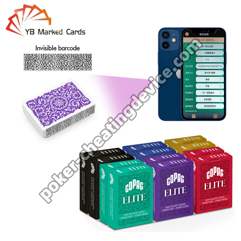 Copag Elite 100% Barcode Plastik Tanda Kartu Poker Ukuran Standar Jumbo Indeks