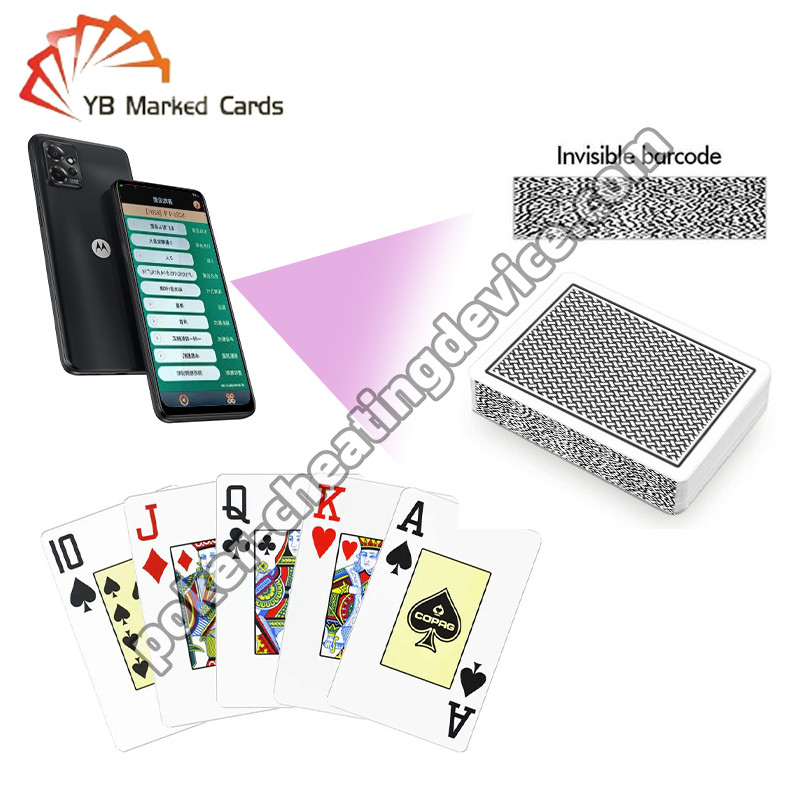 Copag Texas Hold'em 100% Plastik Poker Analyzer Kartu yang ditandai Deck tunggal Hitam