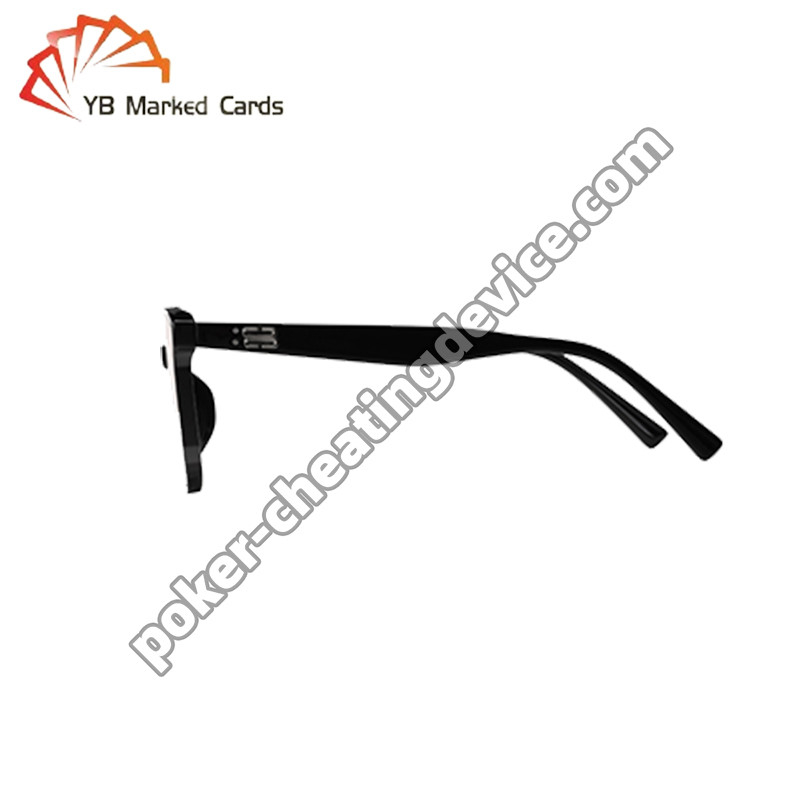 Kacamata Pencitraan Kartu Tersembunyi untuk Poker - Frame Hitam Slimline, Filter IR yang Ditingkatkan: Menguasai Sensasi dengan Wawasan yang Tidak Terdeteksi