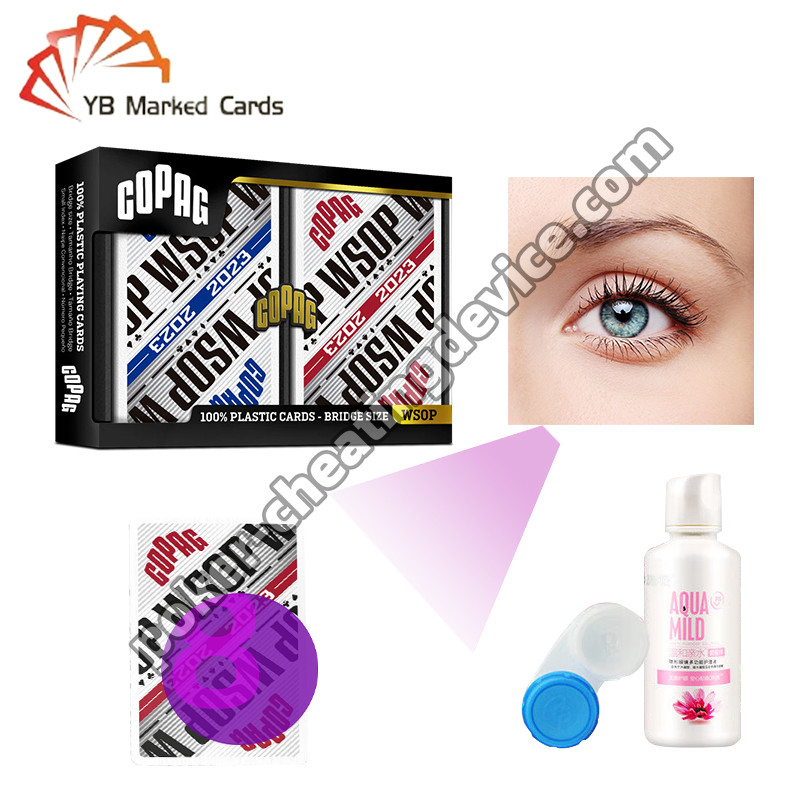 Copag WSOP 2023 Desain Retro Uv Menandai Kartu Mainan Set Deck Biru / Merah