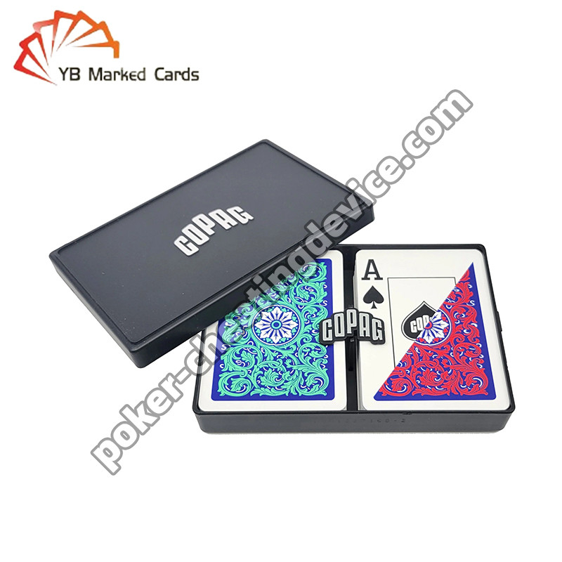 Copag Neoteric 100% Plast Marking Barcode Card Jumbo Index Set Dek Ganda Hijau / Merah