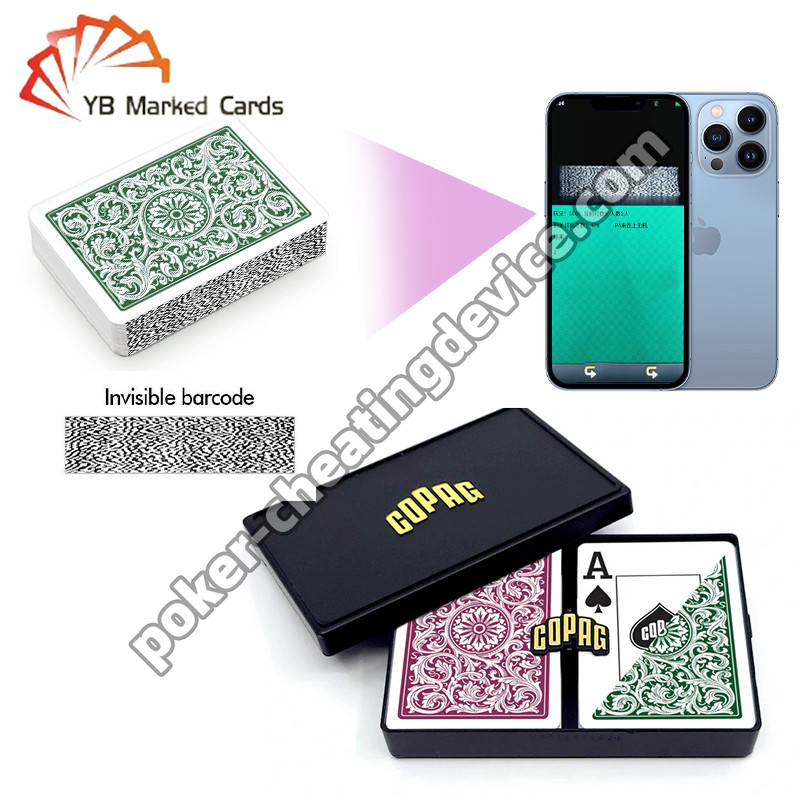 Copag 1546 Barcode Ditandai Kartu Mainan Jumbo Index Burgundy / Green Double Deck Set