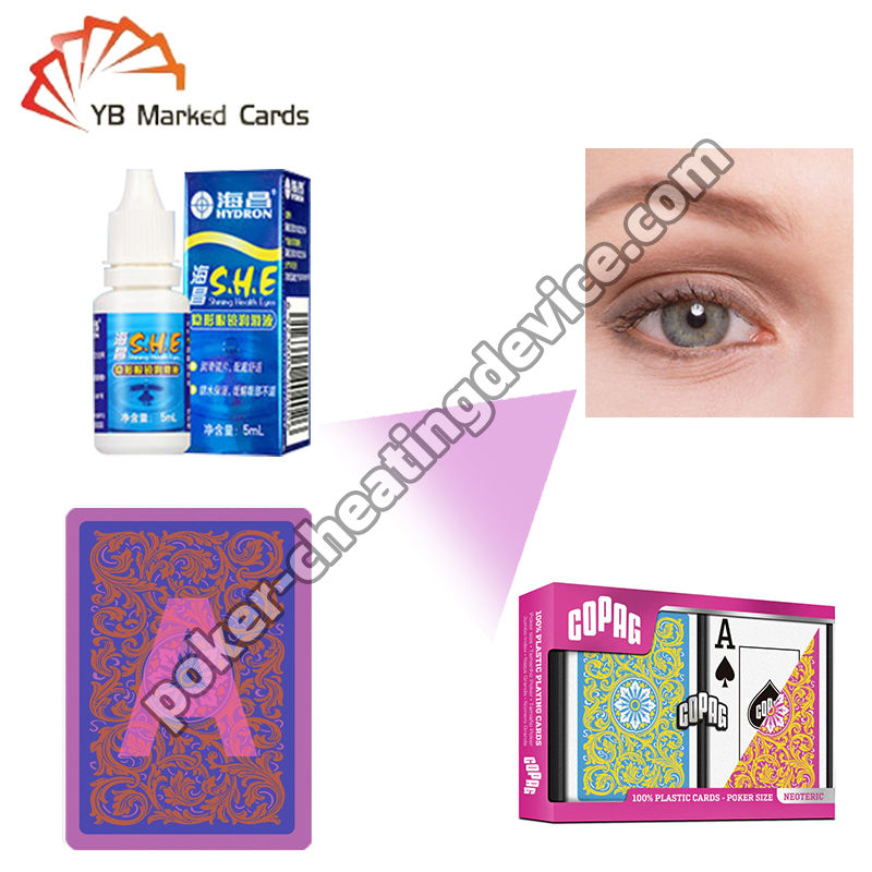 Lensa kontak inframerah dengan akurasi deteksi 100% dan kandungan air ≥ 50% untuk curang poker