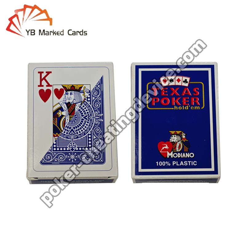 Modiano Texas Hold'em Marked Playing Cards with Advanced Infrared Marking Technology