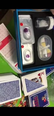 Lensa Kontak Mata Biru 11mm X Ray Kartu Bermain Polymacon 14.5mm