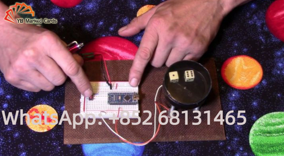 Perangkat Kecurangan Ajaib Putih 8mm Radio Wave Dice Bowl Casino Grade Dice