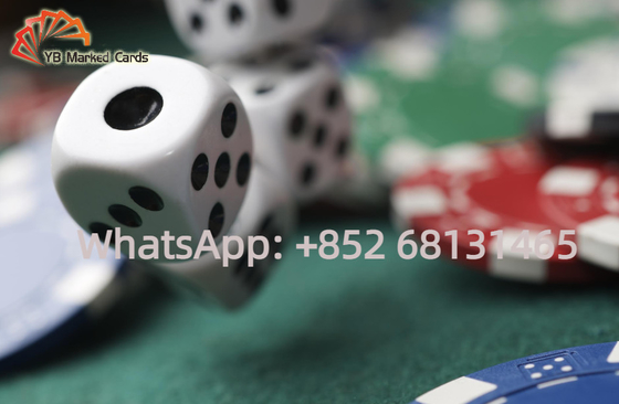Transparan Magic 6 Sided Dice Gambling Custom Loaded Dice Ukuran Biasa