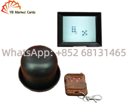 Magnetic Remote Control Dice Red Custom Casino Dice Dengan Microchip Elektronik