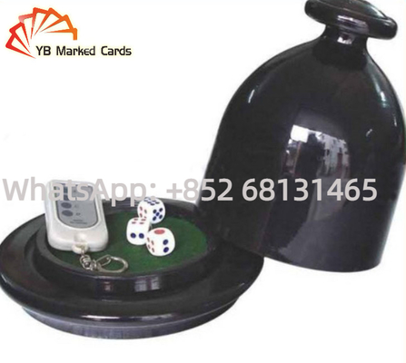 Perangkat Kecurangan Dadu Induksi Plastik 16mm D6 Dadu Dengan Vibrator Nirkabel