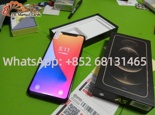 Peralatan Kecurangan Poker Hitam Penganalisis Kartu Poker Samsung Galaxy Dengan Bluetooth
