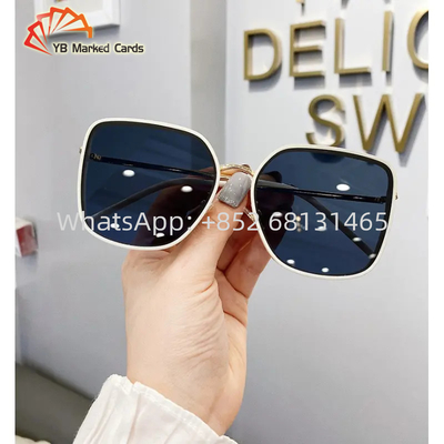 1.5mm Perak Texas Fashionable ditandai Kartu Kacamata Matahari Untuk Poker curang