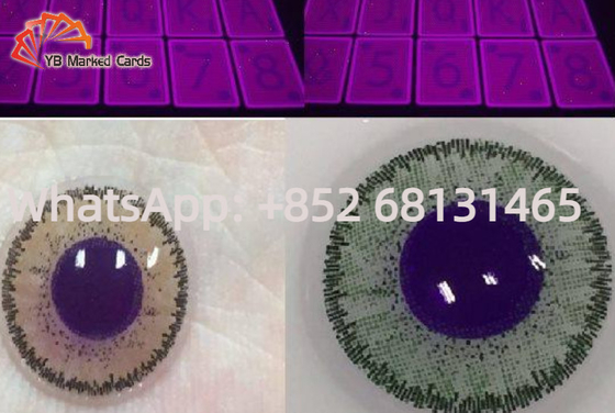 Perjudian Bermain Kartu Lensa Lensa Kontak 5mm Magic 8mm Bahan Corg