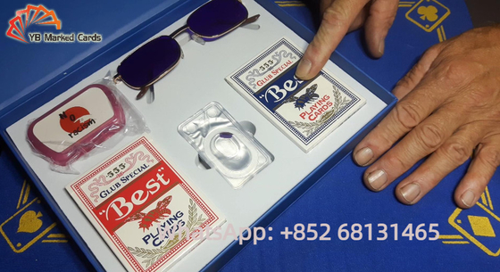 Lensa Kontak Inframerah Warna Transparan 11mm 0.10mm Untuk Melihat Kartu yang Ditandai