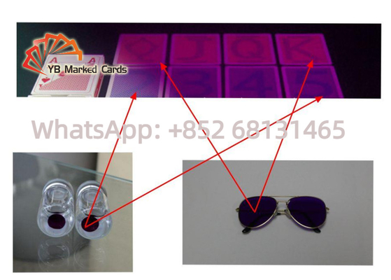 Lensa Kontak UV Tak Terlihat Ditandai Kartu Lensa Kontak Kecurangan Poker 9mm
