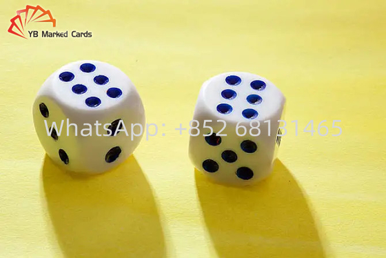 Permainan Kasino Plastik Berwarna-warni Permainan Taruhan Dadu Cheat 8/10/12/14mm