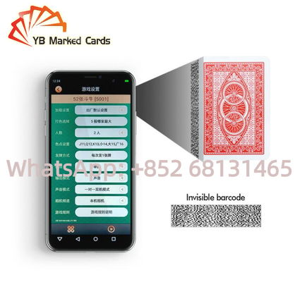YB Ditandai Kartu Bermain Plastik Barcode Scanner Kartu Poker Kecurangan Baccarat
