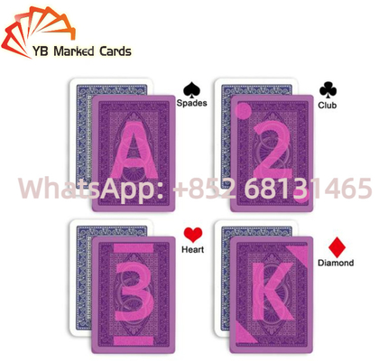 Modiano Adjara Invisible Playing Cards 100% Plastik Jumbo Index Untuk Cheat Poker