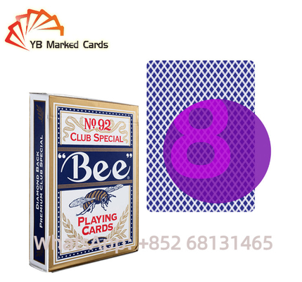 UV Ink Bee Poker Kartu Bermain Tak Terlihat Sikat Kertas Filter Tanda Kamera