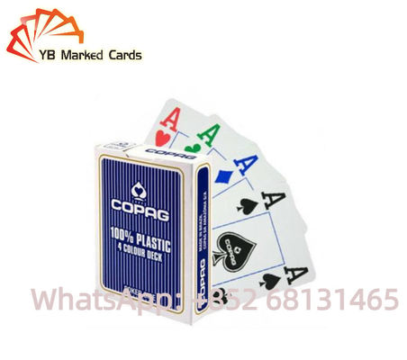 Black Copag Plastik Bermain Kartu Alat Peraga Perjudian Poker 54 Kartu Bermain 58*88mm