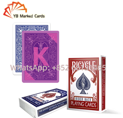Kartu Bermain Tinta Tak Terlihat PVC Tebal 0.30mm Tally Ho Bermain Kartu Poker Emas