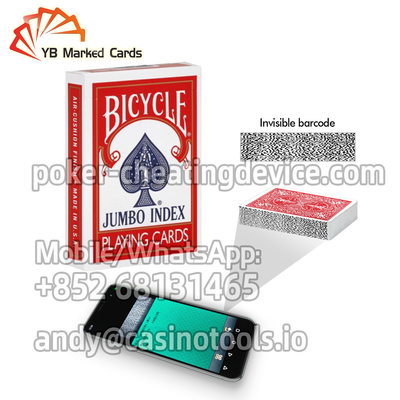 Plastic Bicycle Rider Back Barcode Marked Decks Untuk Permainan Poker
