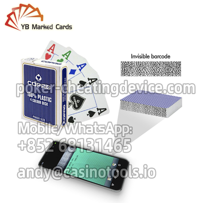 Kartu Tanda Barcode Poker 4 Warna yang Dapat Dicuci Untuk Perangkat Kecurangan Poker