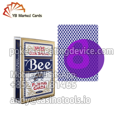 Bee No.92 Kartu Bermain Bertanda Inframerah Untuk Perangkat Kecurangan Kartu Bertanda