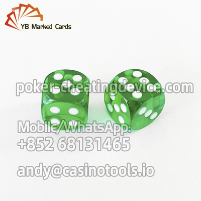 Magic Professional 6 Sisi 16mm Dadu Plastik Untuk Peralatan Kecurangan Poker