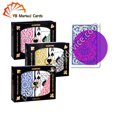 Copag 1546 Lensa Kontak Inframerah Kartu Poker Indeks Reguler untuk pertunjukan Sulap
