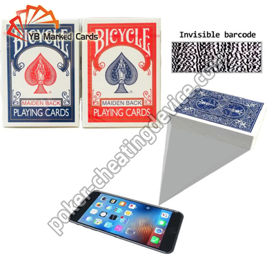 Barcode Sepeda ditandai Kartu Untuk Phone Poker Analyzer