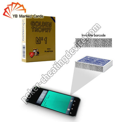 Modiano Emas Barcode Invisible Ink ditandai Kartu Untuk Poker Scanning Device