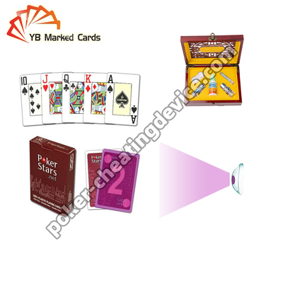 Copag Pokerstars Invisible Ink Marked Card Untuk Lensa Kontak Infrared