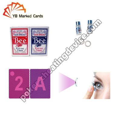 Bee Juice Infrared Menandai Kartu Bermain Untuk Penipuan Lensa Kontak
