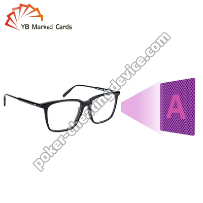 Premium Clear Black Plastic Infrared Poker Sunglasses Untuk Pemindaian Poker