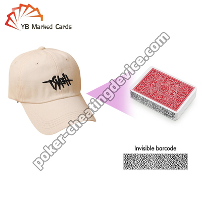 Pencitraan Kamera Wireless Topi Perangkat curang poker tersembunyi untuk pemindaian kartu barcode