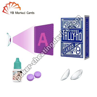 Kartu Bertanda Lensa Kontak Tinta UV Tak Terlihat 4mm 12mm Diameter Pupil